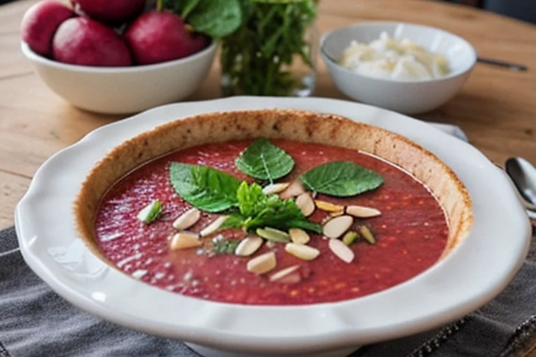 Миндальный овсянник с курагой и медом