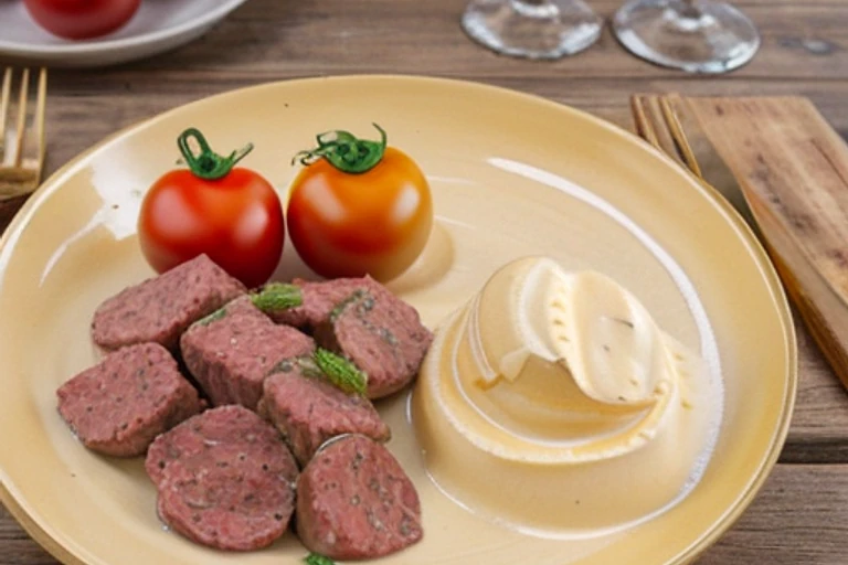 Говяжье фарш с овощами в кисло-сладком соусе